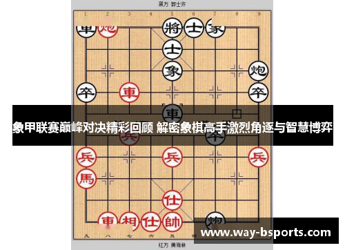 象甲联赛巅峰对决精彩回顾 解密象棋高手激烈角逐与智慧博弈 象甲联赛巅峰对决精彩回顾 解密象棋高手激烈角逐与智慧博弈